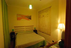 2 person apartment with queen bed, and private facilities (shower)